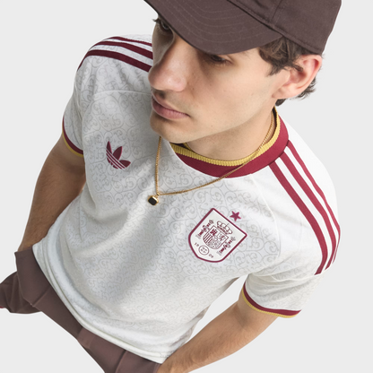 Camisa Espanha II 26/27 - Jogador Adidas Masculina - Off White