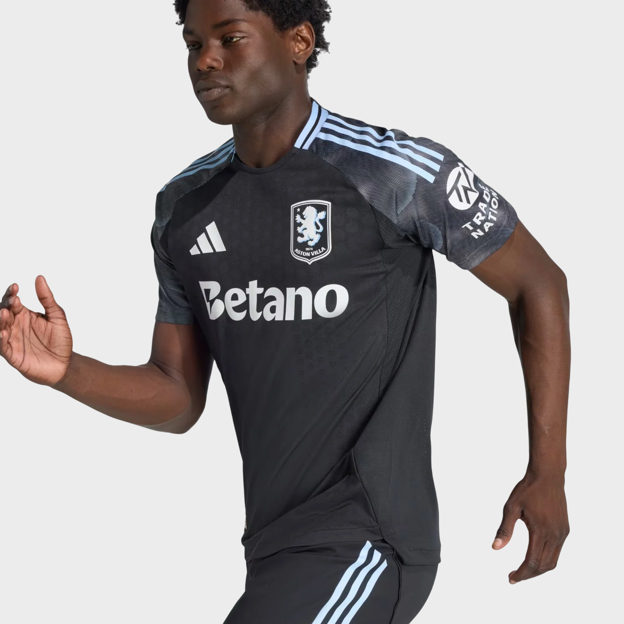 Camisa Aston Villa II 25/26 Adidas Torcedor Masculina - Preta