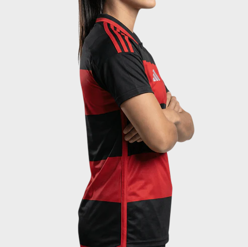 Camisa Flamengo Feminina I 26/27 - Vermelha e Preta