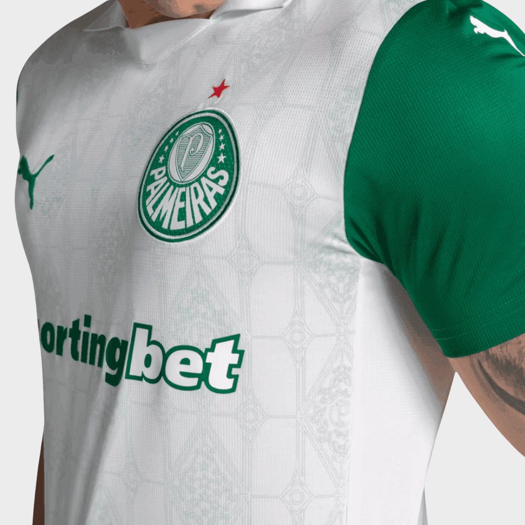 Camisa Palmeiras II 25/26 - Torcedor Puma Masculina - Branca