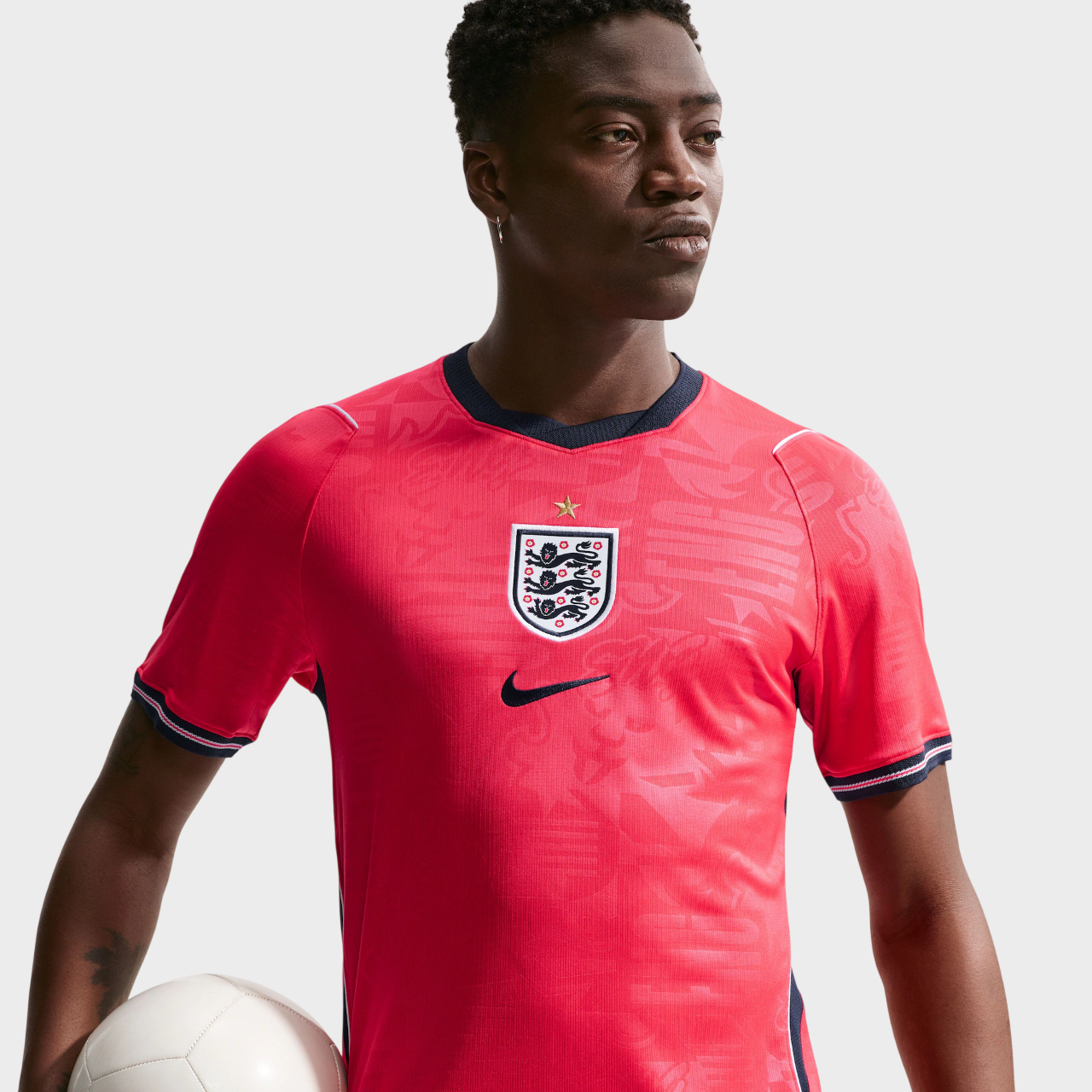 Camisa Inglaterra II 26/27 - Torcedor Masculina - Rosa