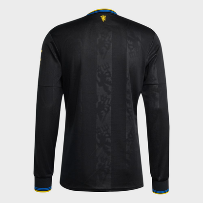 Camisa Manchester United III Manga Longa 25/26 - Torcedor Adidas Masculina - Preta