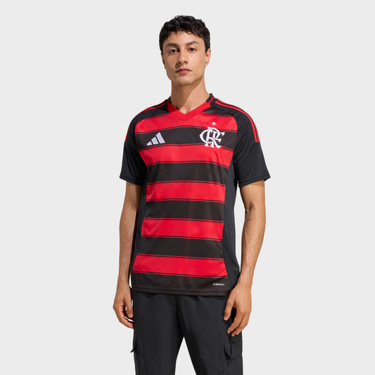 Camisa Flamengo I 25/26 - Torcedor Masculina - Vermelha e Preta