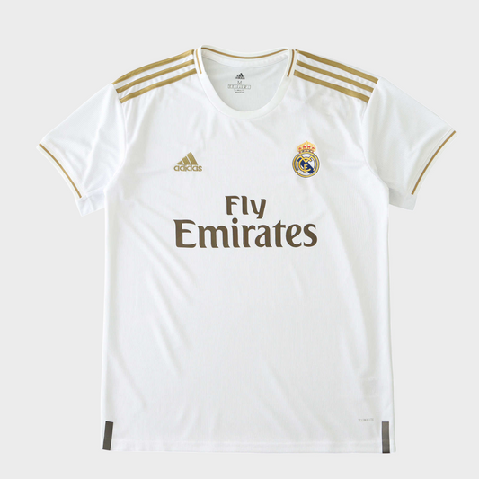 Camisa Real Madrid I 2019/2020 - Branca - Retrô