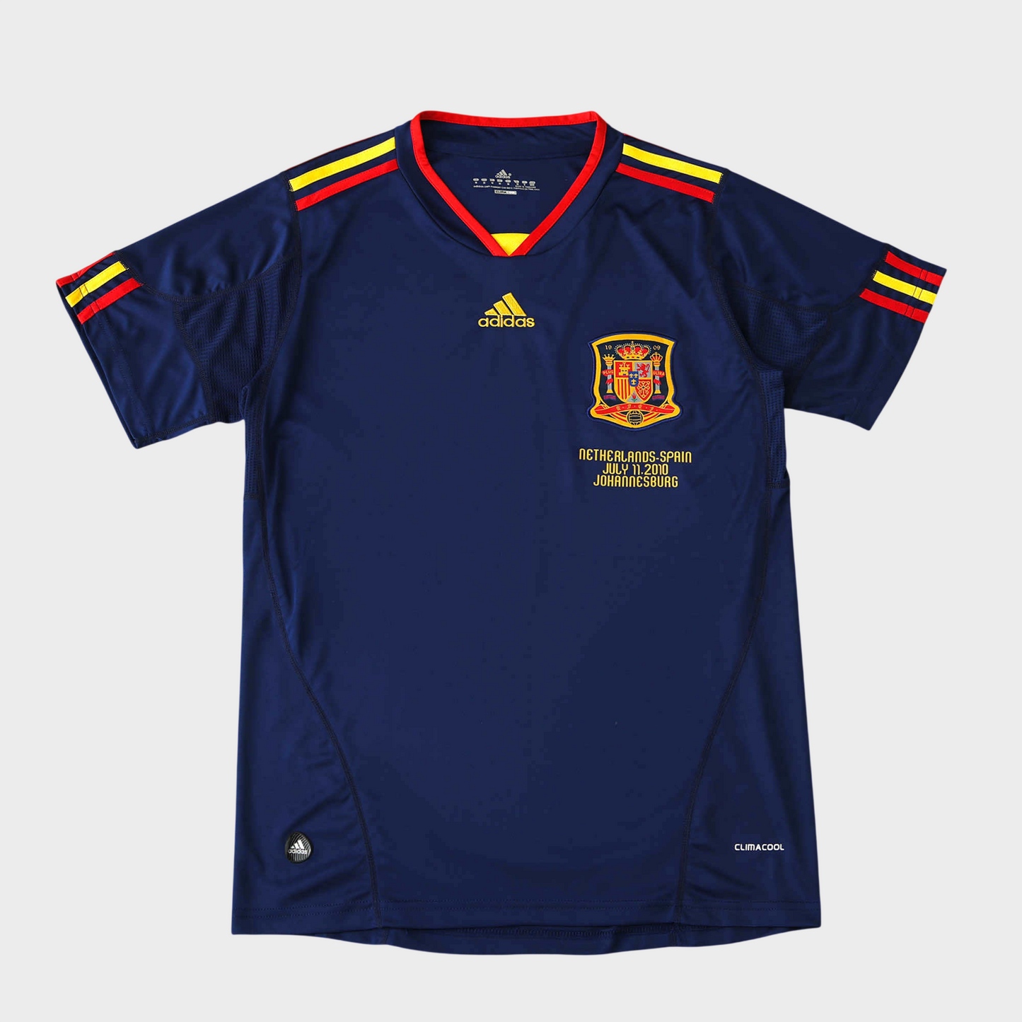 Camisa Espanha II 2010 - Azul - Retrô
