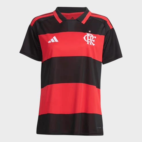 Camisa Flamengo Feminina I 26/27 - Vermelha e Preta