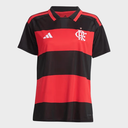 Camisa Flamengo Feminina I 26/27 - Vermelha e Preta