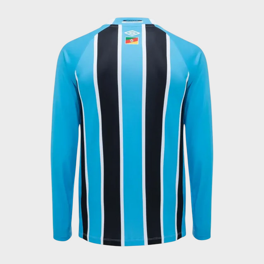 Camisa Grêmio I Manga Longa 25/26 - Azul e Preta