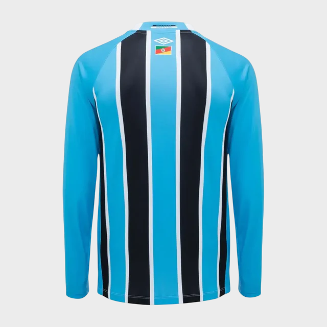 Camisa Grêmio I Manga Longa 25/26 - Azul e Preta
