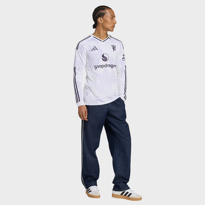 Camisa Manchester United II Manga Longa 25/26 - Torcedor Adidas Masculina - Branca