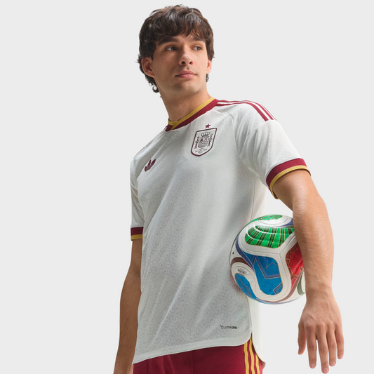 Camisa Espanha II 26/27 - Jogador Adidas Masculina - Off White