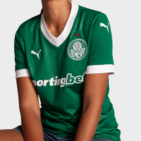 Camisa Palmeiras Feminina I 25/26 Torcedor Puma - Verde