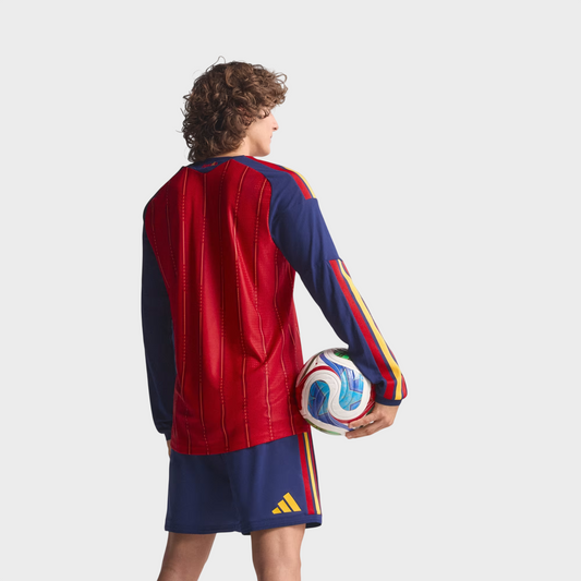 Camisa Espanha I Manga Longa 26/27 - Torcedor Adidas Masculina - Vermelha