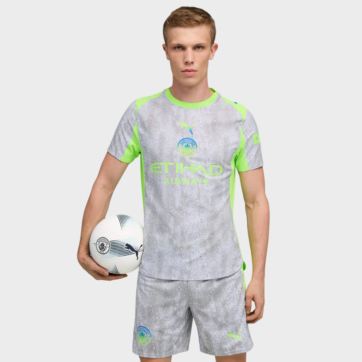 Camisa Manchester City III 25/26 - Torcedor Puma Masculina - Cinza [PRÉ-VENDA]