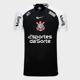 Camisa Corinthians II 25/26 - Torcedor - Preta + Patrocínios