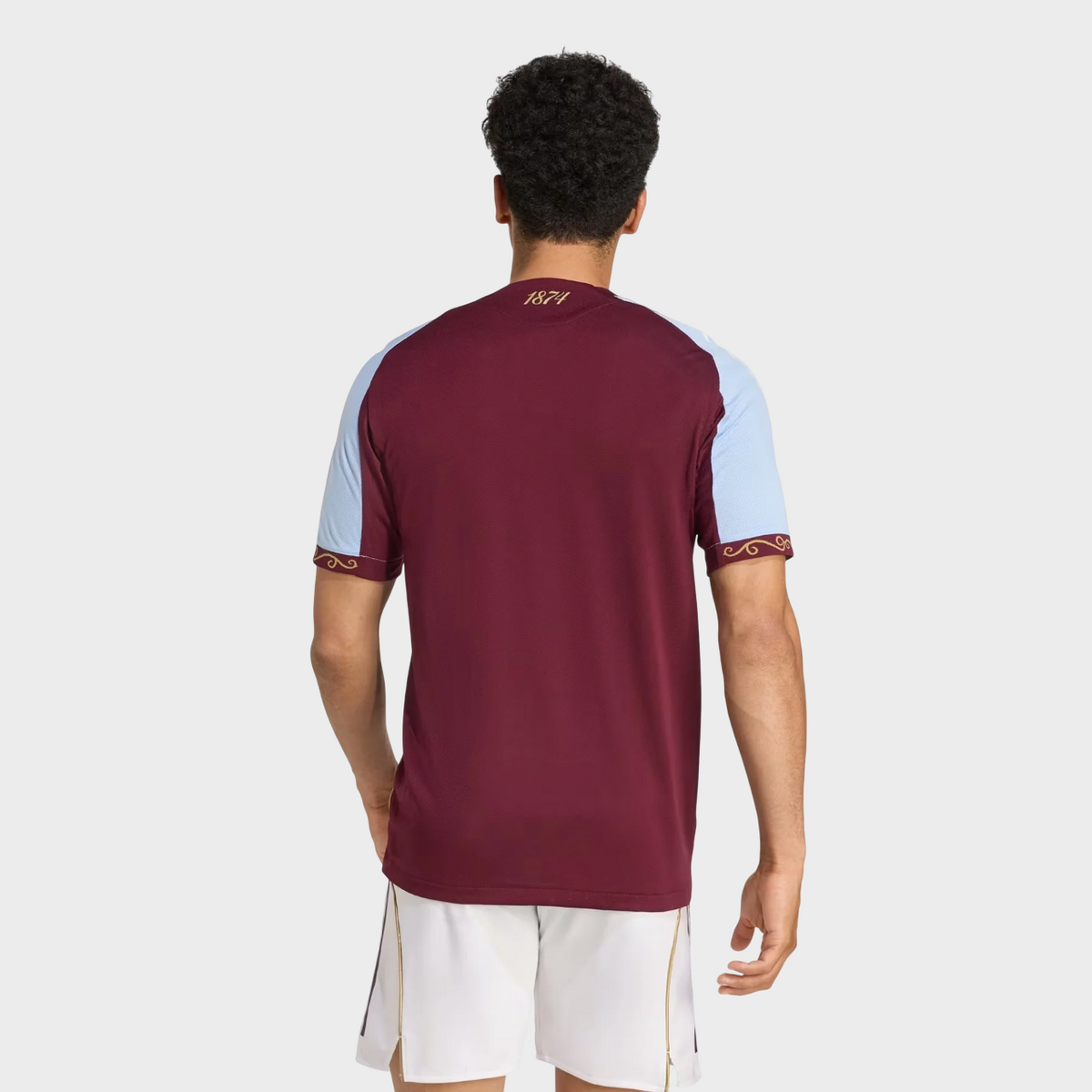 Camisa Aston Villa I 25/26 Adidas Torcedor Masculina - Vinho e Azul