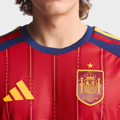 Camisa Espanha I Manga Longa 26/27 - Torcedor Adidas Masculina - Vermelha