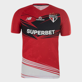 Camisa São Paulo 25/26 - Goleiro - Masculina - Vermelho e Preto