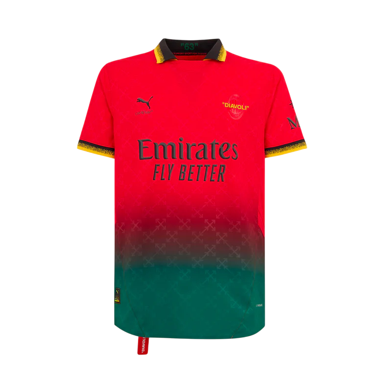 Camisa Milan x Off-White 25/26 - Vermelha
