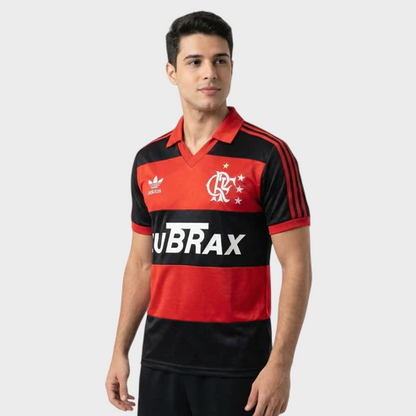 Camisa Flamengo I 1987 - Retrô - Lubrax