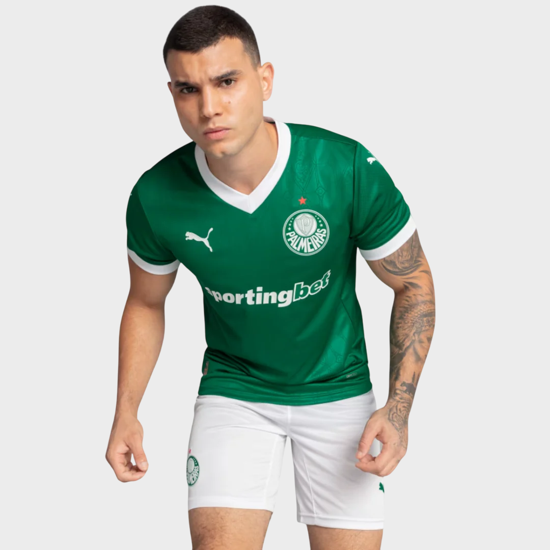 Camisa Palmeiras I 25/26 - Jogador Puma Masculina - Verde