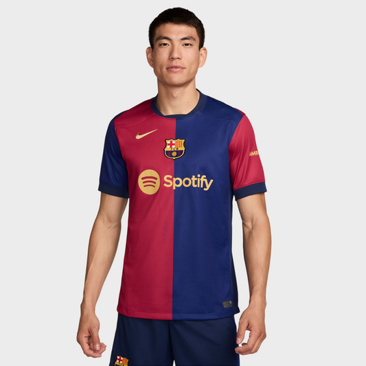 Camisa Barcelona I 24/25 - Torcedor Nike Masculina - Azul e Grená