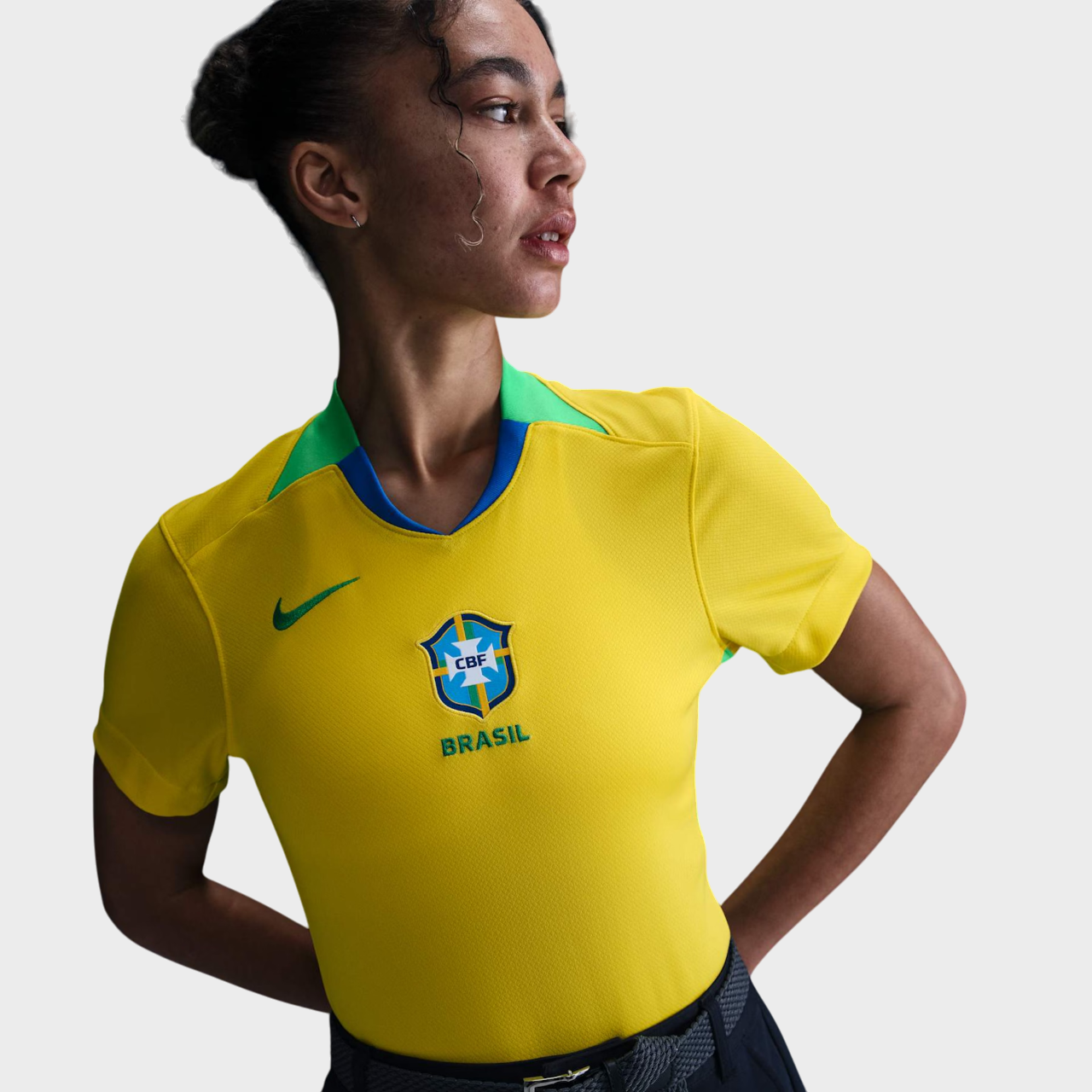 Camisa Seleção Brasileira Feminina I 25/26 - Torcedor Nike - Amarela