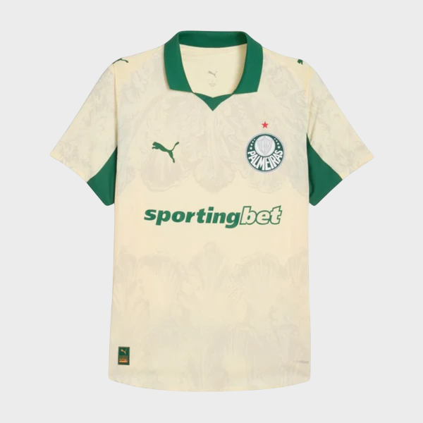 Camisa Palmeiras KIDSUPER 25/26 - Torcedor Puma Masculina - Bege
