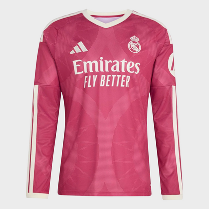 Camisa Real Madrid III Manga Longa 26/27 Torcedor - Rosa