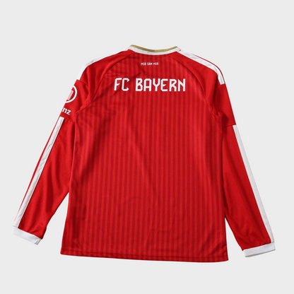 Camisa Bayer de Munique I Manga Longa 26/27 Torcedor - Vermelha