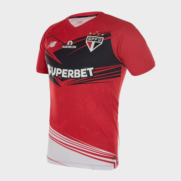 Camisa São Paulo 25/26 - Goleiro - Masculina - Vermelho e Preto