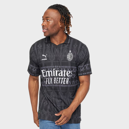 Camisa AC Milan Pleasures 23/24 - Torcedor Puma - All Black