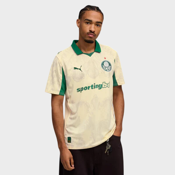 Camisa Palmeiras Mundial de Clubes 25/26 - Torcedor Puma - Bege
