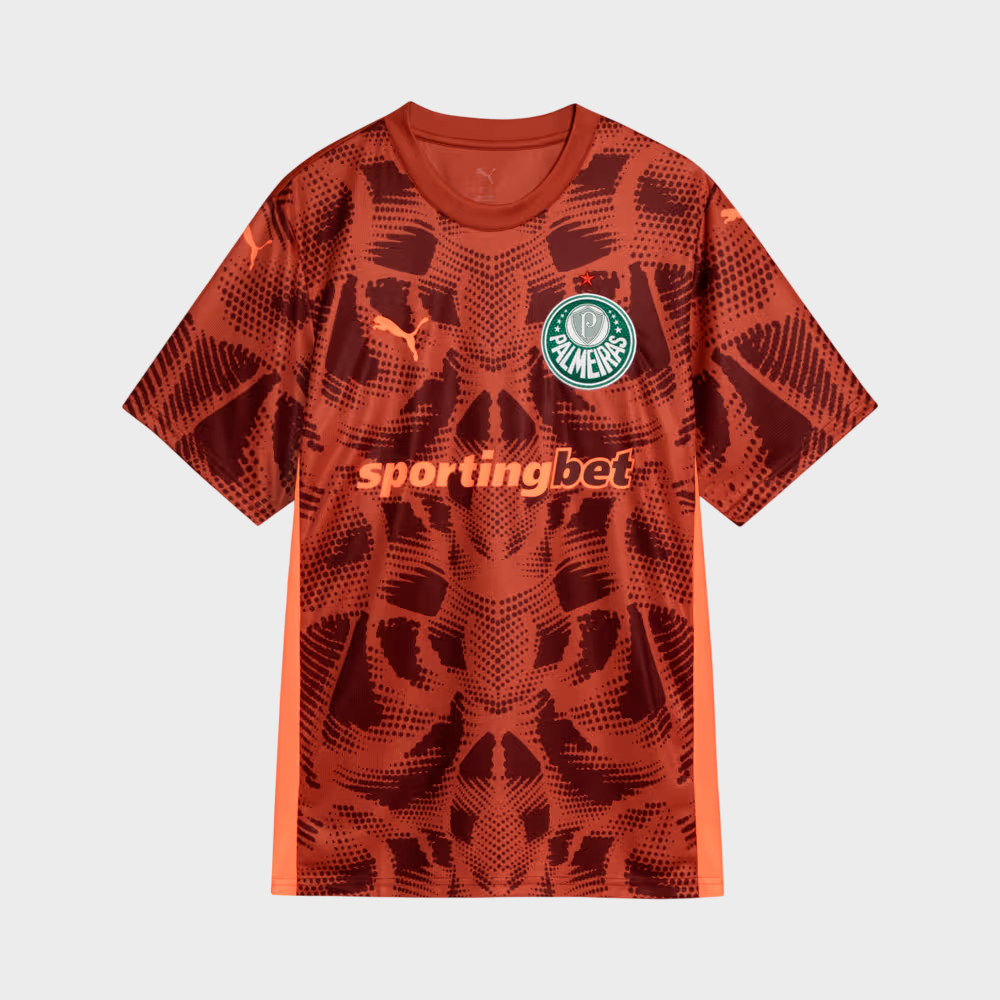 Camisa Palmeiras II Goleiro 25/26 - Torcedor Puma Masculina - Vermelha