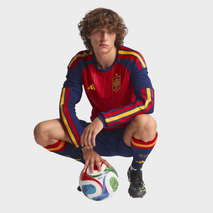 Camisa Espanha I Manga Longa 26/27 - Torcedor Adidas Masculina - Vermelha