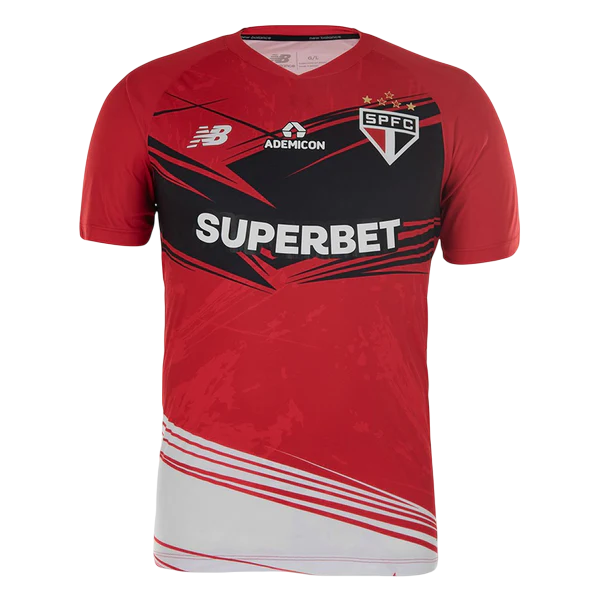 Camisa São Paulo 25/26 - Goleiro - Masculina - Vermelho e Preto