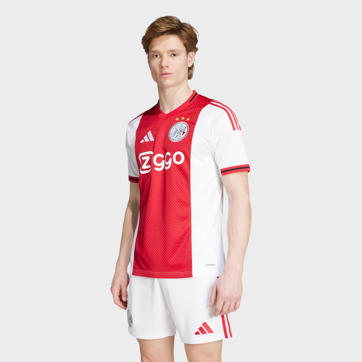 Camisa Ajax I 25/26 Adidas Masculina - Vermelho e Branco