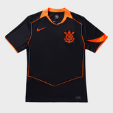 Camisa Corinthians III 25/26 - Torcedor - Preta e Laranja