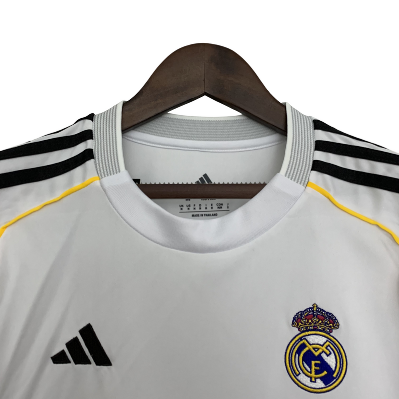 Camisa Real Madrid I 25/26 Torcedor Adidas Masculina - Branca