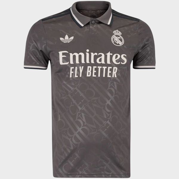 Camisa Real Madrid III 24/25 Torcedor Adidas - Cinza