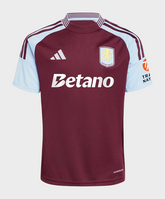 Camisa Aston Villa I 24/25 AdidasTorcedor Masculina - Vinho e Azul