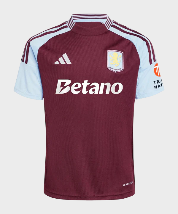 Camisa Aston Villa I 24/25 AdidasTorcedor Masculina - Vinho e Azul