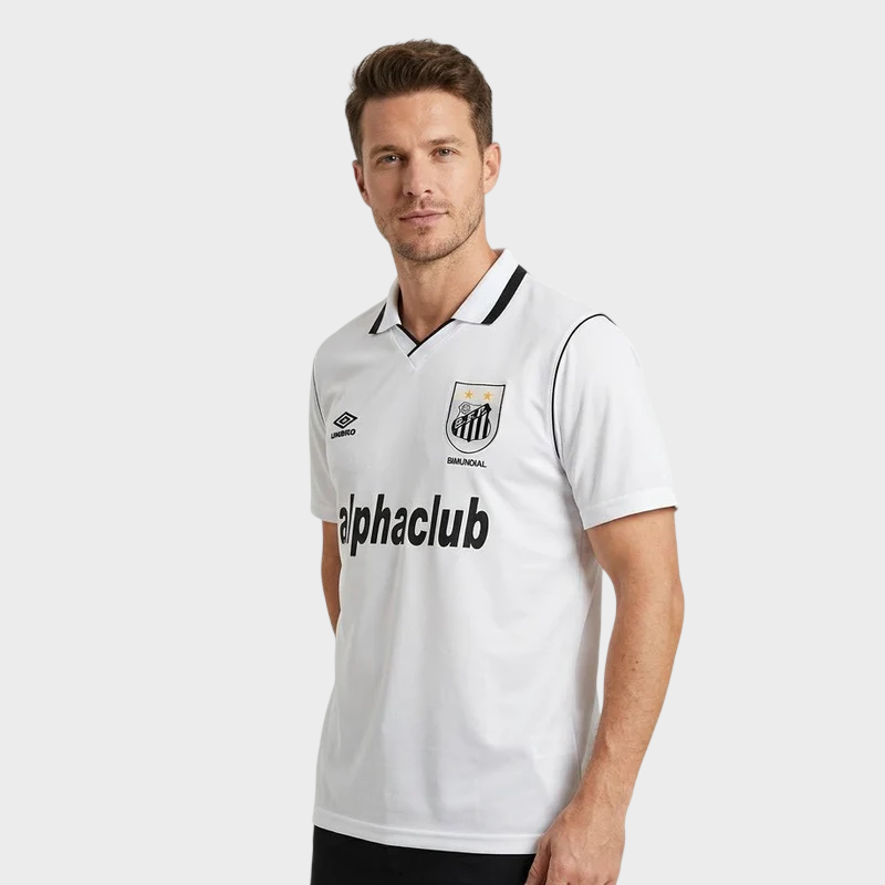 Camisa Santos I 1991 Retrô - Branca - Alphaclub