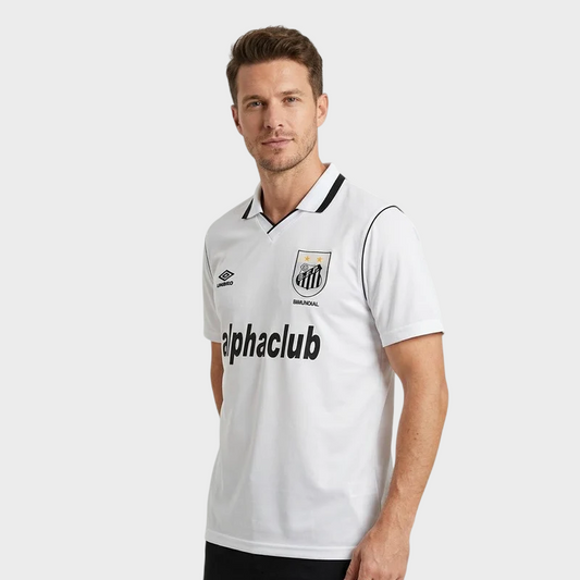 Camisa Santos I 1991 Retrô - Branca - Alphaclub