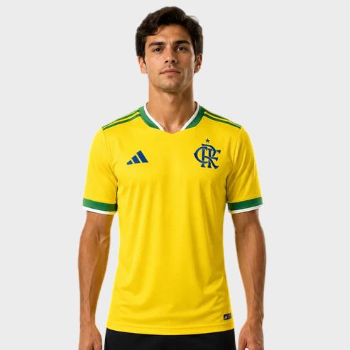Camisa Flamengo Brasil 26/27 - Torcedor Masculina - Amarela
