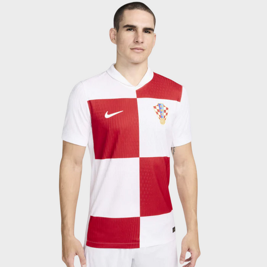 Camisa Croácia I 24/25 - Torcedor Nike Masculina - Branco e Vermelho