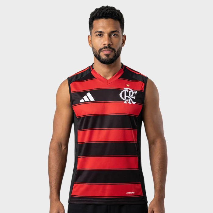 Camisa Regata Flamengo I 25/26 - Vermelha e Preta