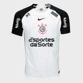 Camisa Corinthians I 25/26 - Torcedor - Branca + Patrocínios