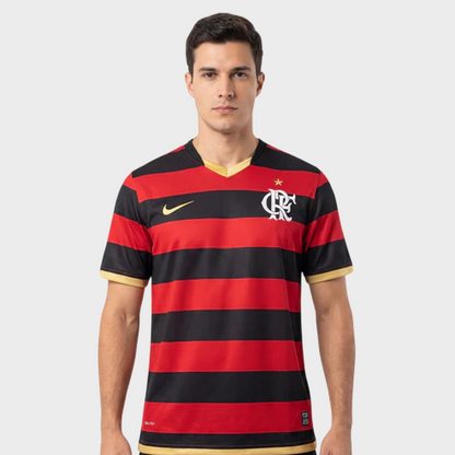 Camisa Flamengo I 2008/2009 Retrô - Vermelha e Preta