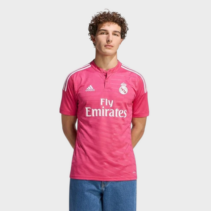 Camisa Real Madrid II 2014/2015 Adidas - Rosa- Retrô